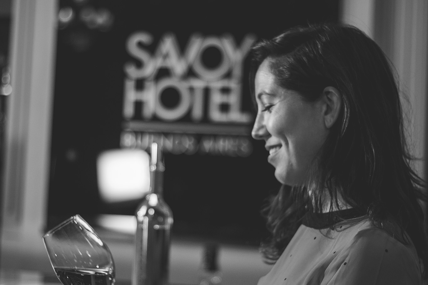Wine tips, el color del vino, en el Savoy Hotel.