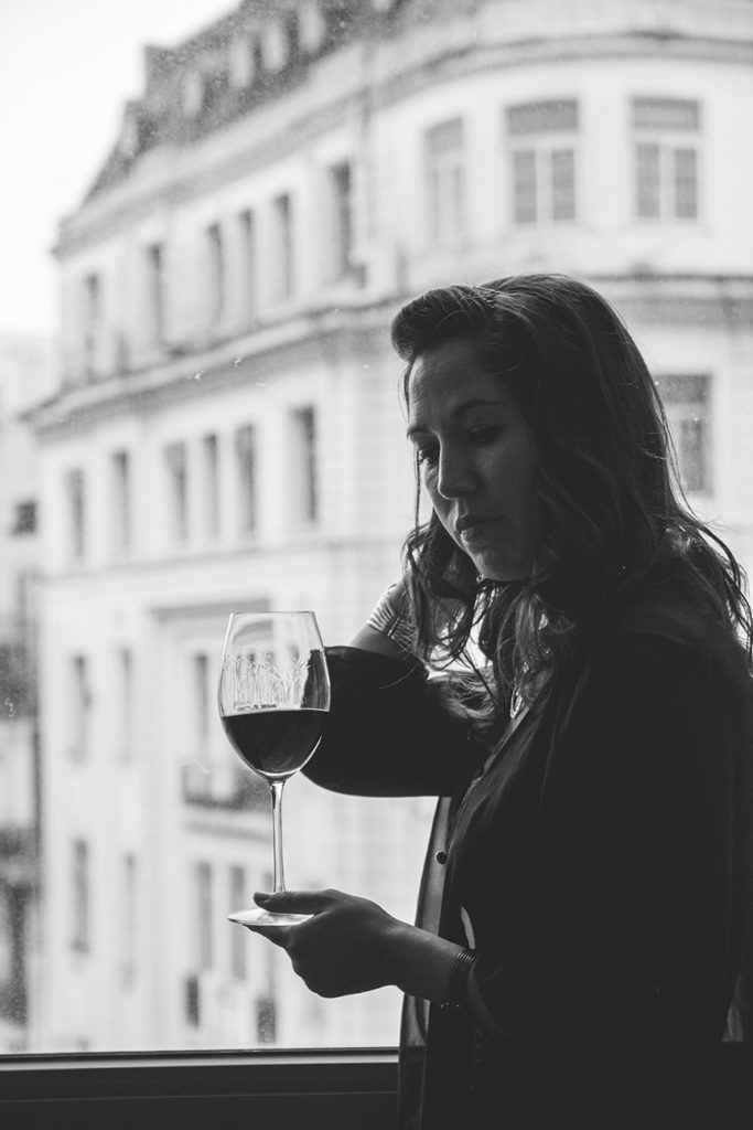 Wine tips, la lágrima, en el Savoy Hotel.